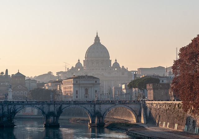 A bridge over a river