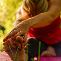 Woman doing yoga