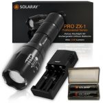 SOLARAY Handheld LED Tactical Flashlight – Professional Series ZX-1 Kit