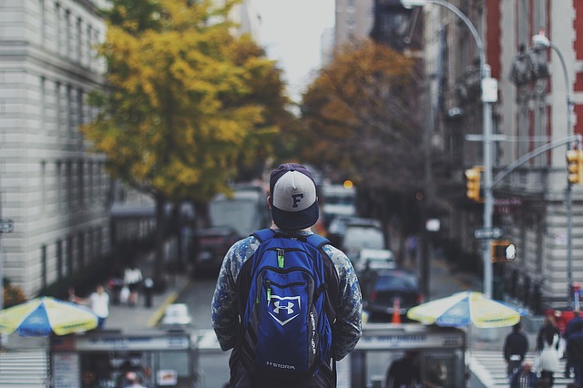 A boy in the street