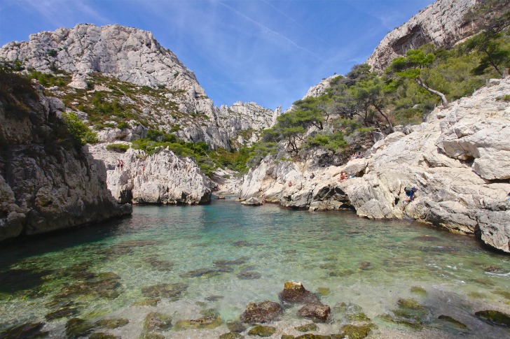 A beach hidden in the nature