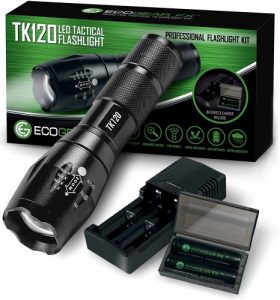 Complete LED Tactical Flashlight Kit - EcoGear FX TK120