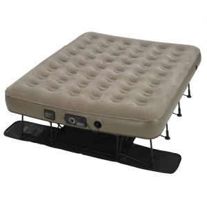 Insta-Bed Ez Queen Raised Air Mattress with NeverFlat