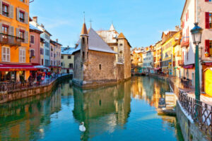 Annecy Annecy in winter, Haute-Savoie, France