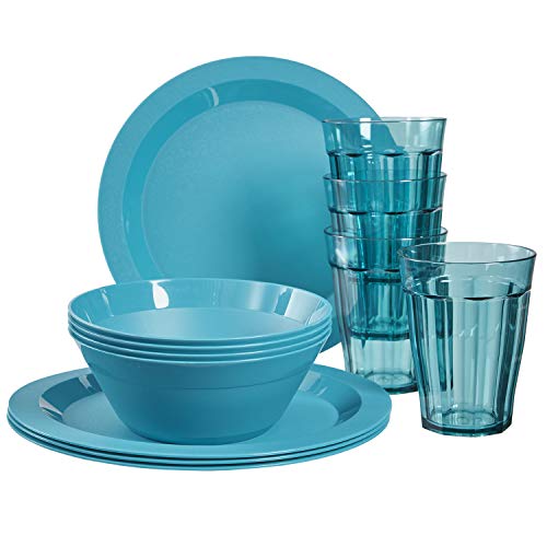 Cambridge Plastic Plate, Bowl, and Tumbler Dinnerware