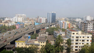 Chattogram Top view of Chittagong city, Bangladesh. skyline of Chattogram city.