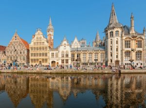 Guild-houses-Lys-River-Belgium-Ghent