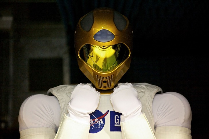 NASA astronaut in helmet