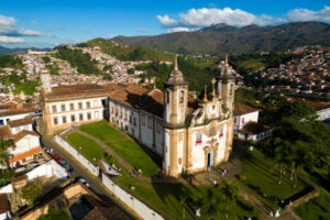 Church of Our Lady of Carmo in Ouro Preto Town in Minas Gerais State, Brazil.