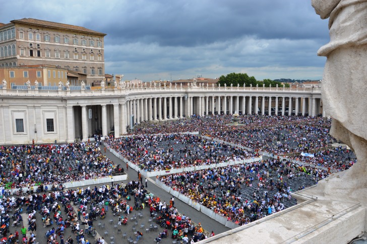 Crowded square