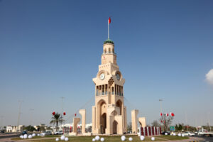 The Clock Tower in Riffa, Kingdom of Bahrain, Middle East