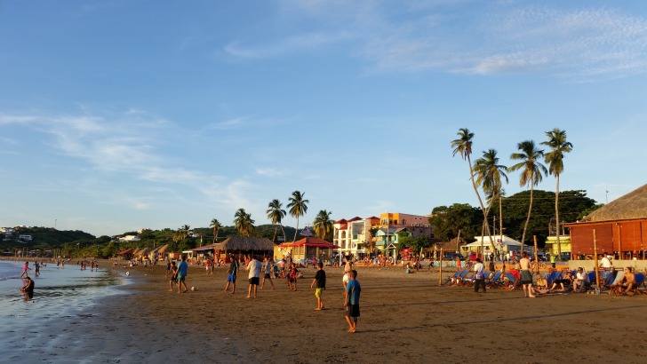 Crowded beach