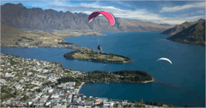 Lake Wakatipu in Queenstown, New Zealand