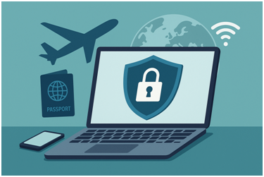 digital data protection and security, particularly in the context of travel and internet usage