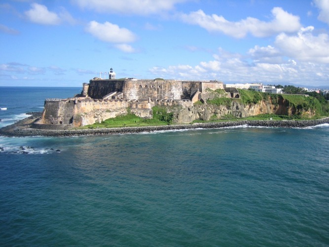 Aerial view of Puerto Rico