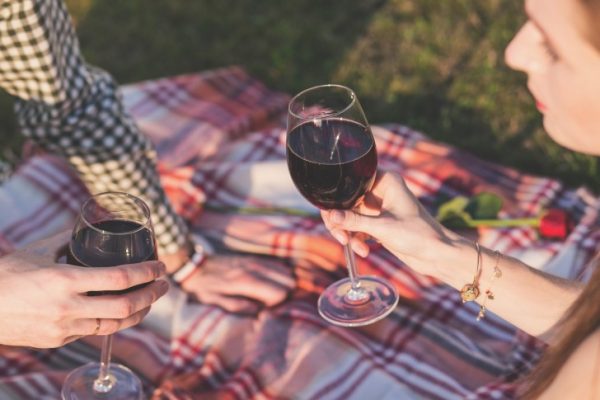 A couple on a picnic