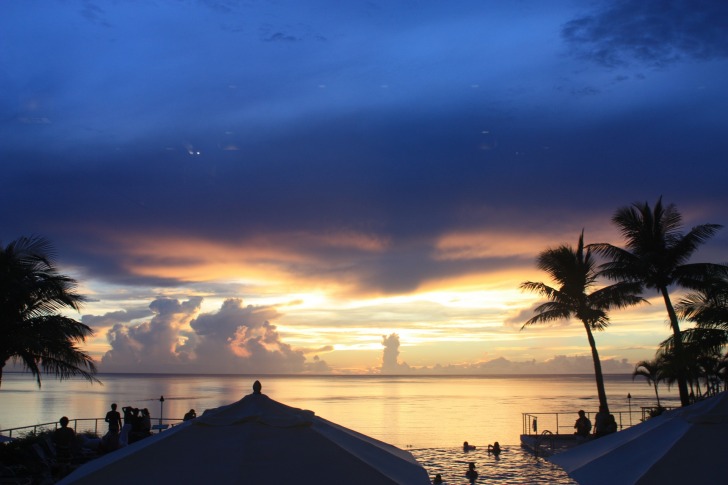 Sunset on the island of Guam