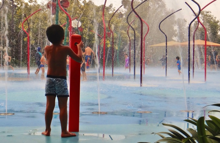 Children in Aqua Park