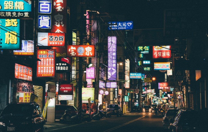 China town at night