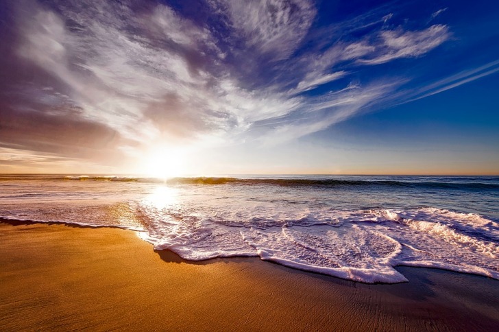 Avila plaja ocean apus de soare