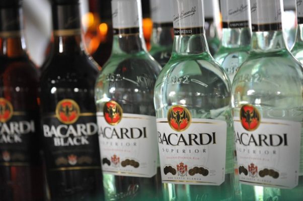 Bacardi bottles