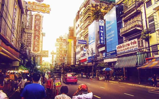 Crowded city street