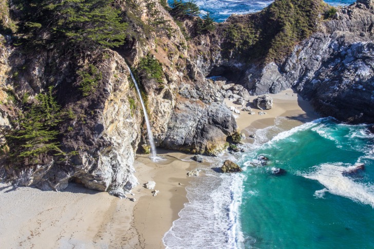 Waterfall beach