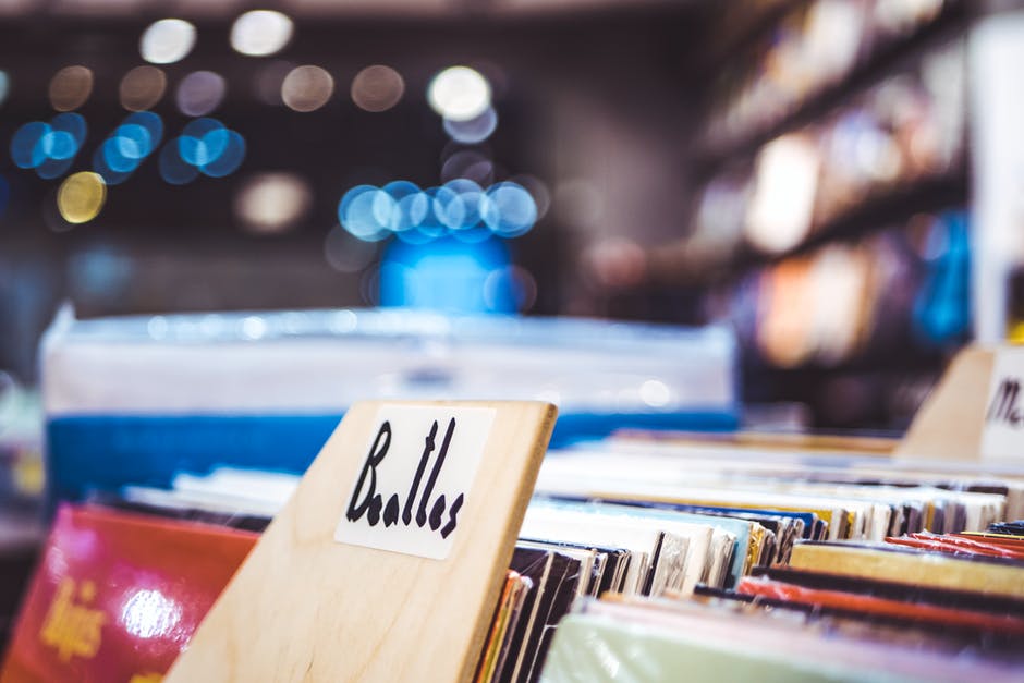 'The Beatles' vinyl section