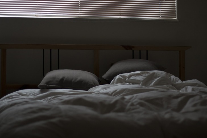 A bed in the hotel