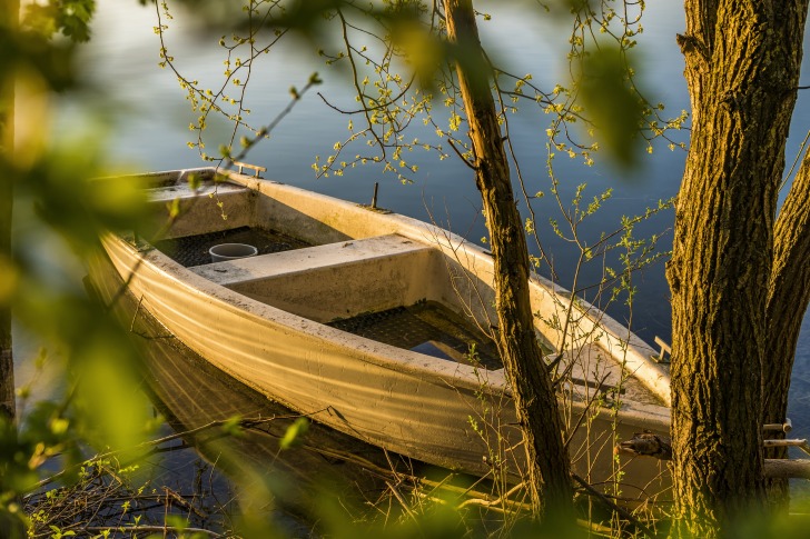 Boat on a lake