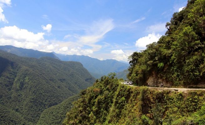 A road in Bolivia