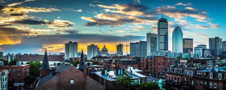 Boston city vista