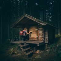Small wooden house