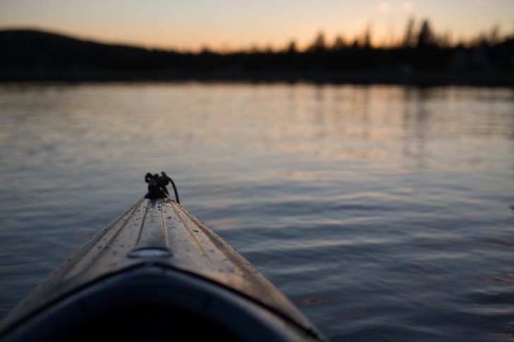 Canoe on the river