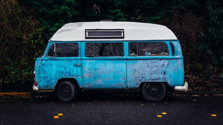 Old hippy van