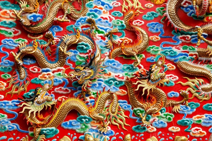 Chinese dragon ornaments