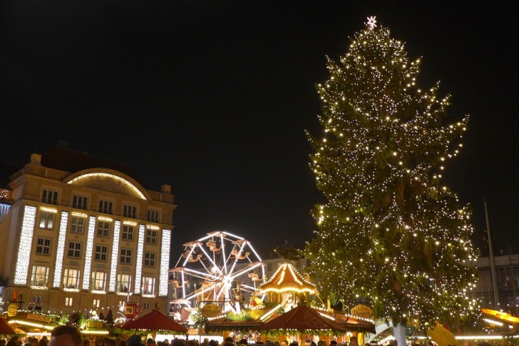 Christmas market big wheel