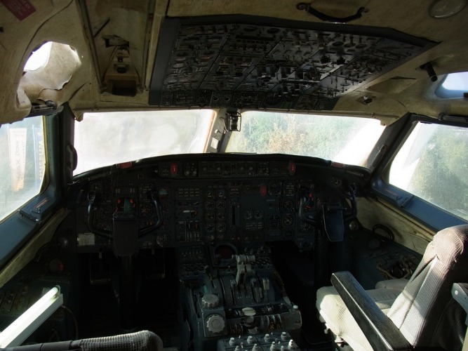 Plane cockpit