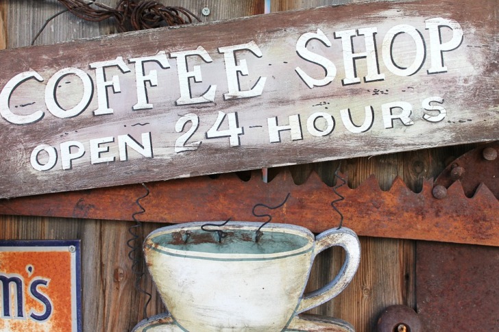 Coffee shop signboard