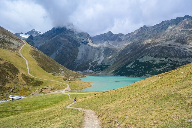 A mountain lake