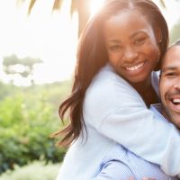 Smiling couple