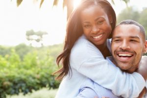 Smiling couple