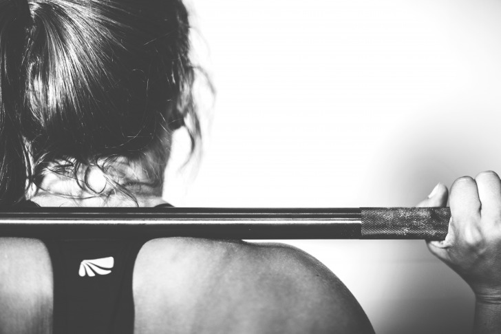 Woman doing exercises