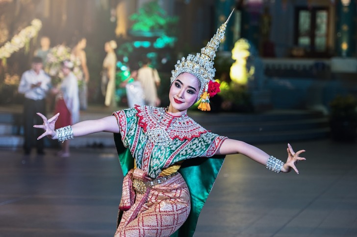 Southeast Asian dancing girl