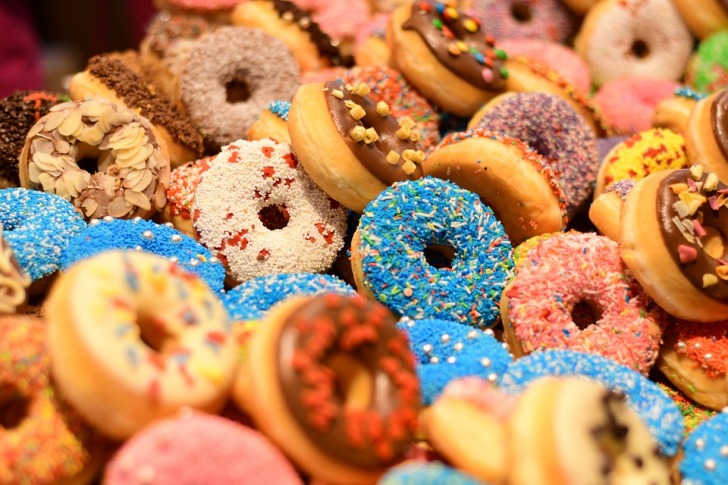 Multicolored donuts