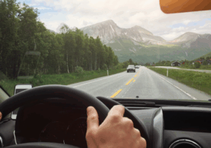 Driving a rental car