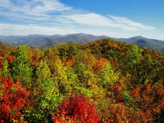 Colorful hills