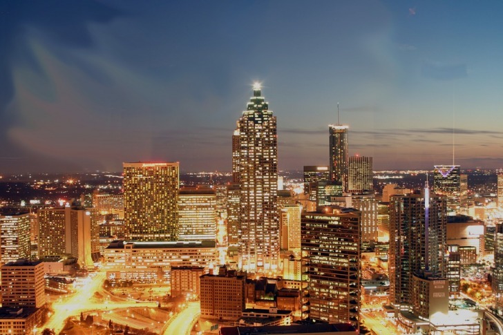 Georgia Atlanta at night