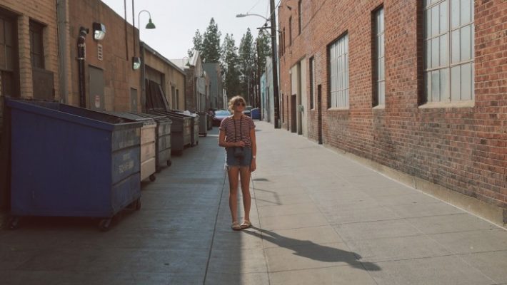 A girl on the street