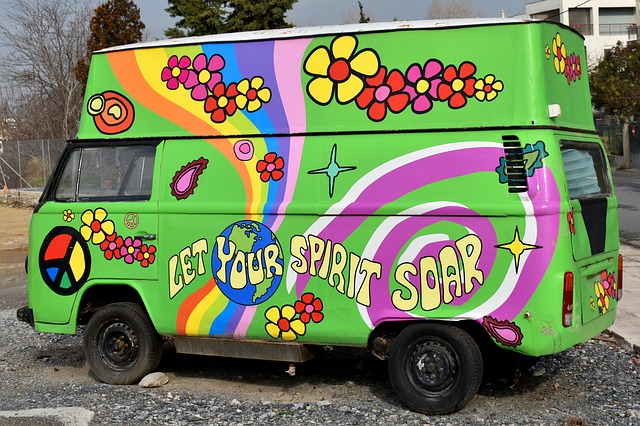 Hippie van